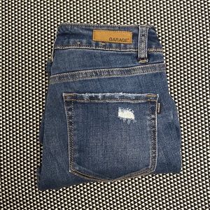 Garage High Waisted Rip Jeans